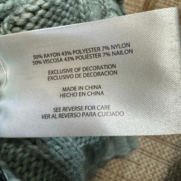 BANANA REPUBLIC weave sweater - chenille-like. Weave pattern. Size L - Picture 8 of 11